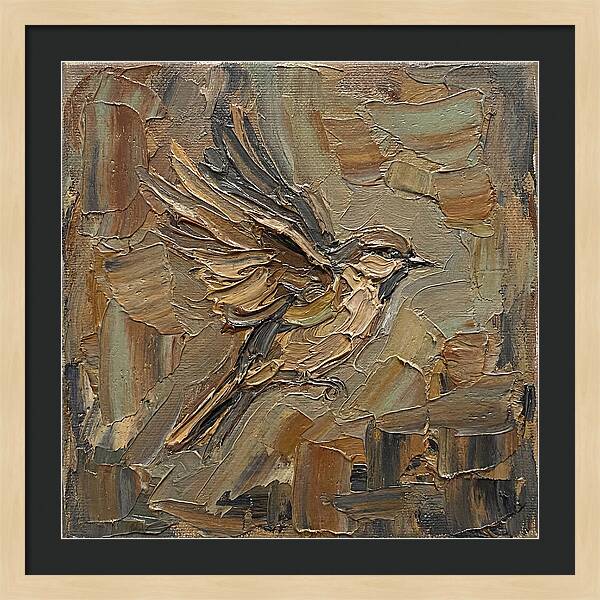 Sparrow In Flight