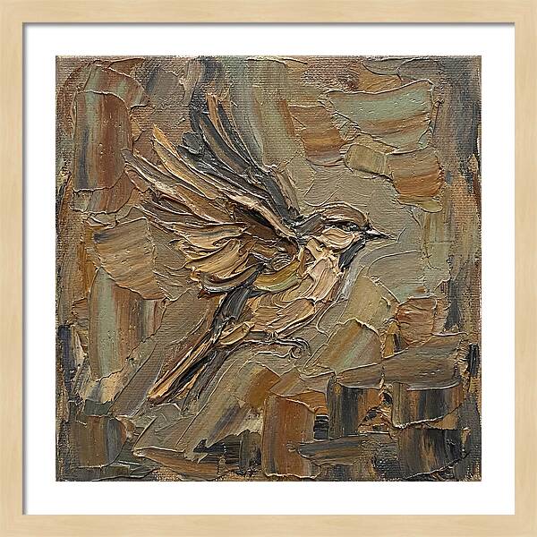 Sparrow In Flight