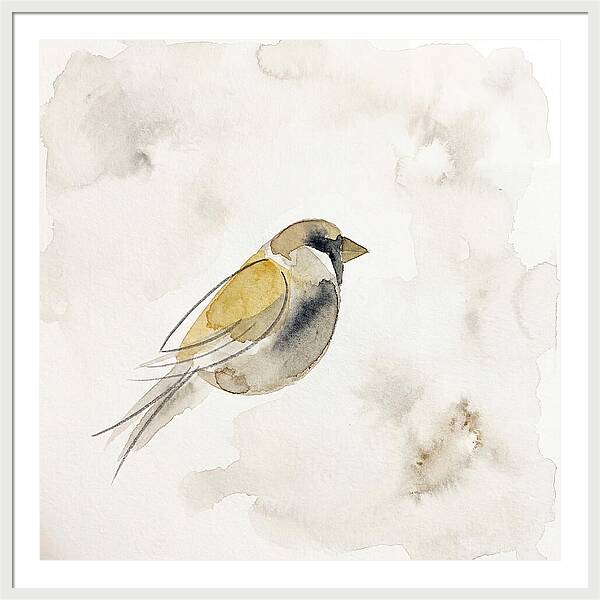 Sparrow In Soft Watercolor
