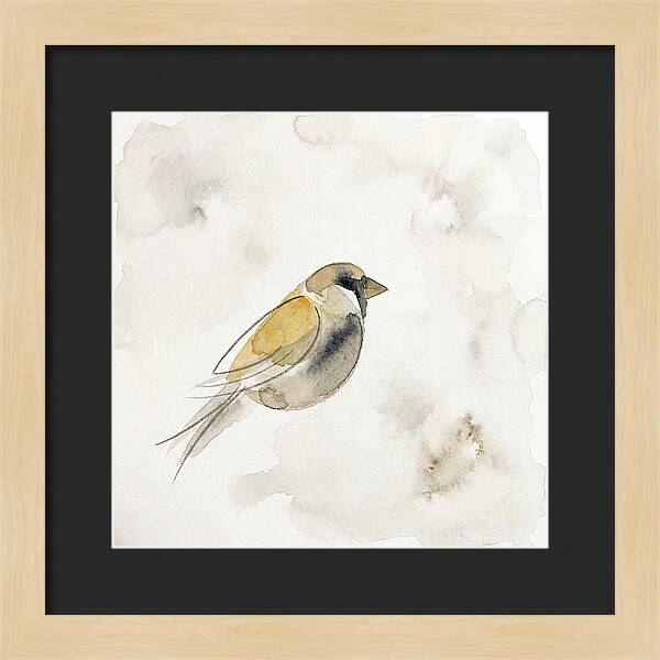 Sparrow In Soft Watercolor