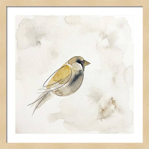 Sparrow In Soft Watercolor