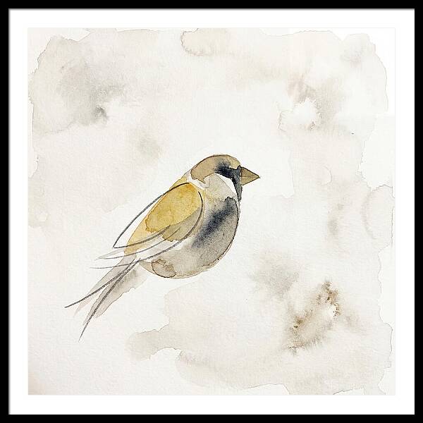 Sparrow In Soft Watercolor