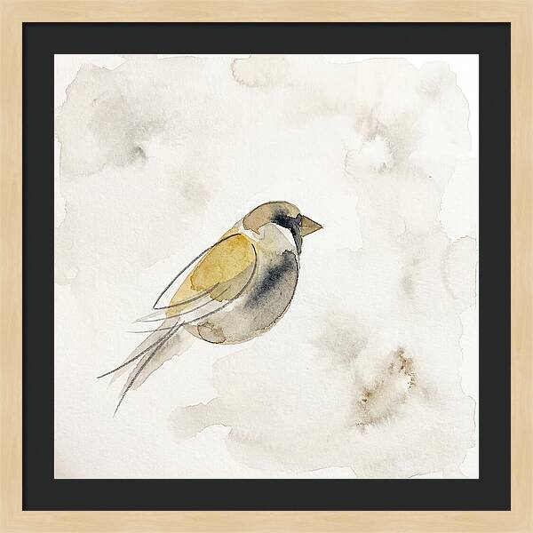 Sparrow In Soft Watercolor