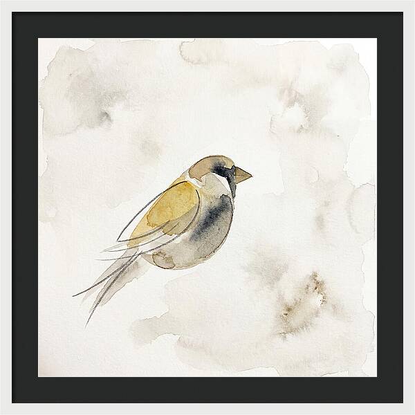 Sparrow In Soft Watercolor