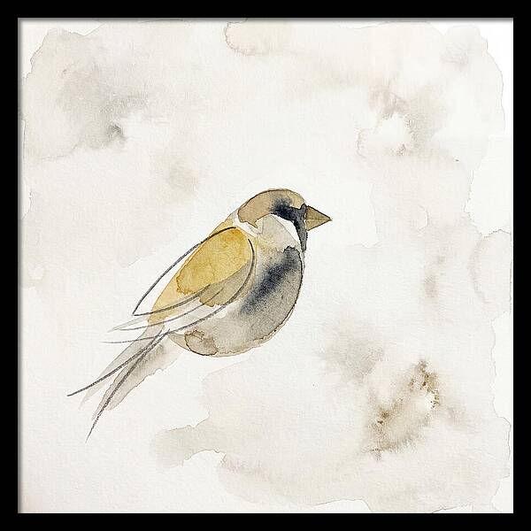 Sparrow In Soft Watercolor