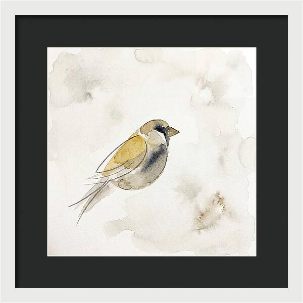 Sparrow In Soft Watercolor