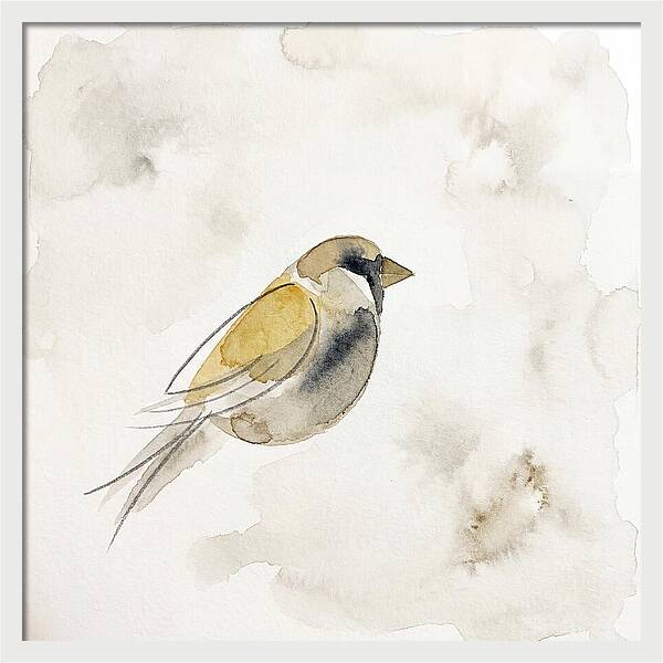 Sparrow In Soft Watercolor