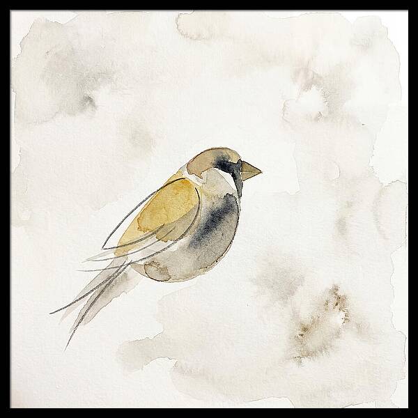 Sparrow In Soft Watercolor