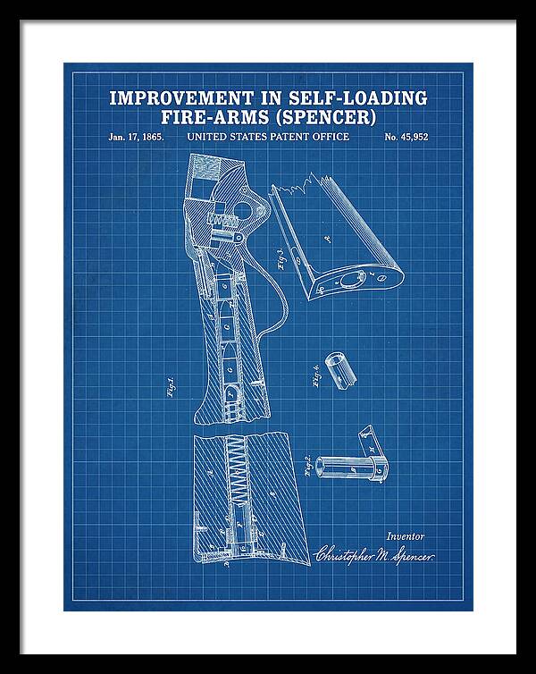 Spencer Rifle Blueprint Patent Us45952