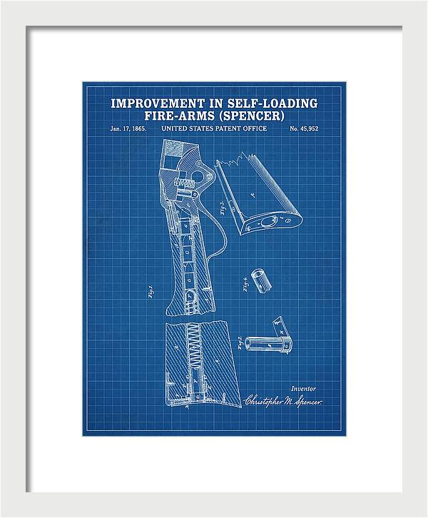 Spencer Rifle Blueprint Patent Us45952