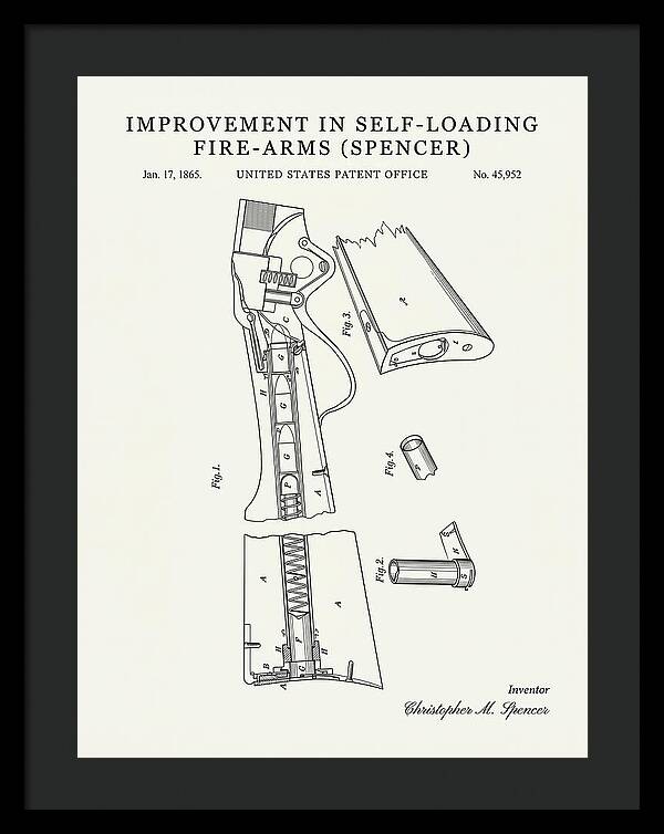 Spencer Rifle Minimalist Patent Us45952