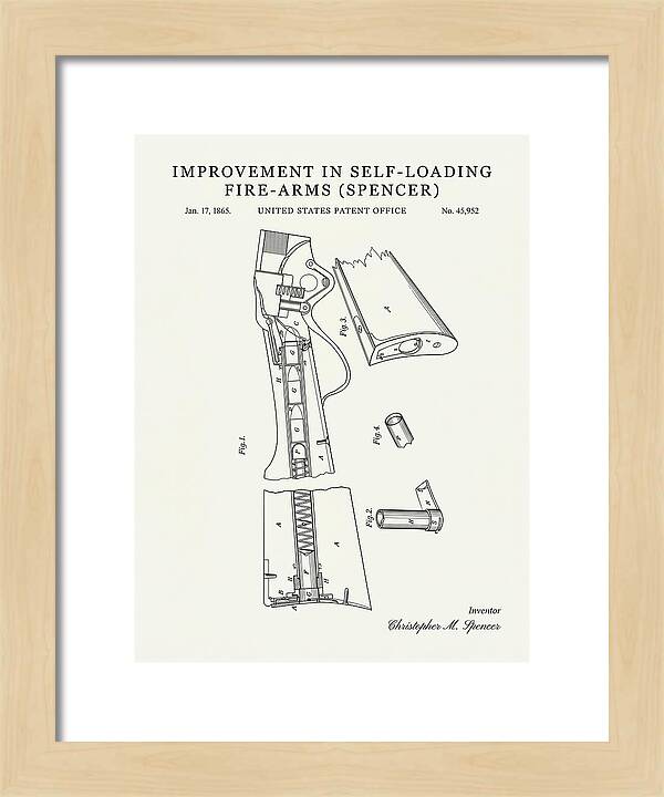 Spencer Rifle Minimalist Patent Us45952
