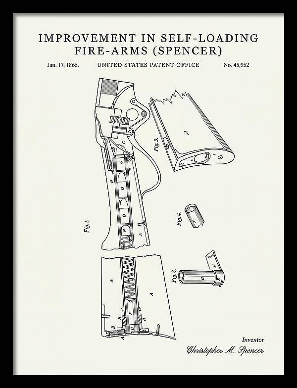 Spencer Rifle Minimalist Patent Us45952