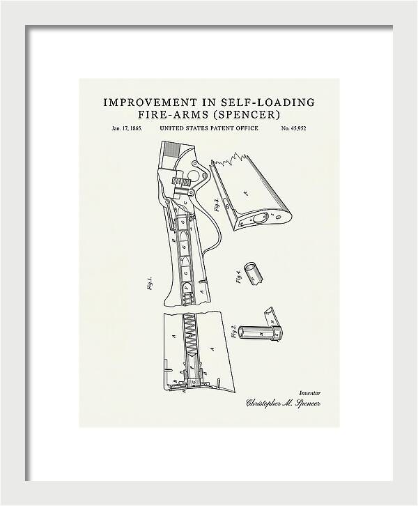 Spencer Rifle Minimalist Patent Us45952