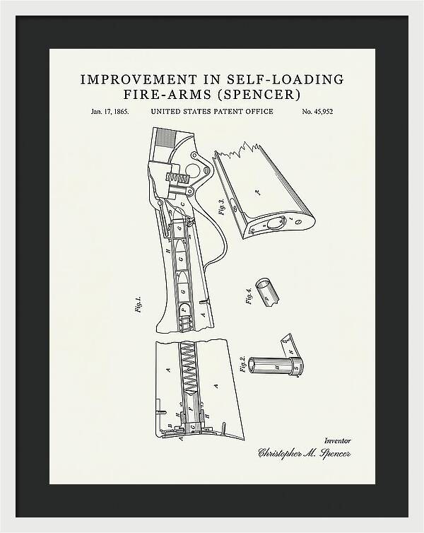 Spencer Rifle Minimalist Patent Us45952