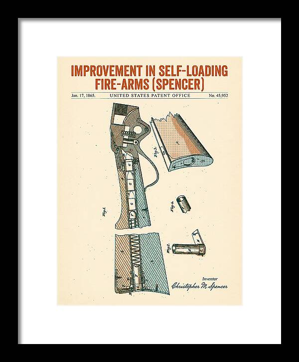 Spencer Rifle Retro Patent Us45952