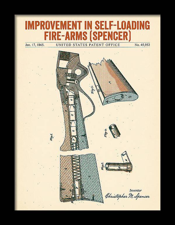 Spencer Rifle Retro Patent Us45952