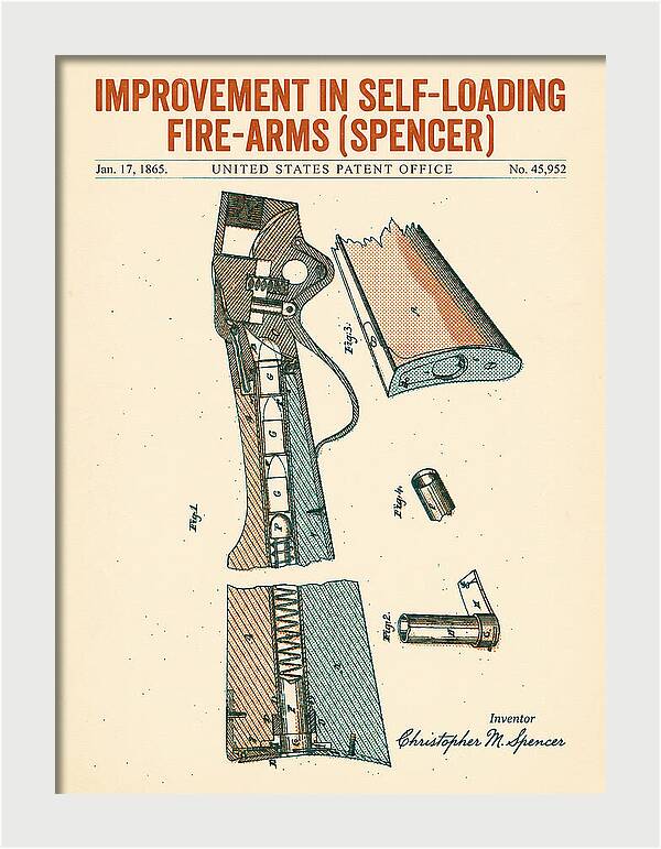 Spencer Rifle Retro Patent Us45952