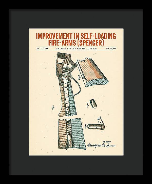 Spencer Rifle Retro Patent Us45952