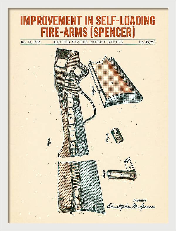 Spencer Rifle Retro Patent Us45952