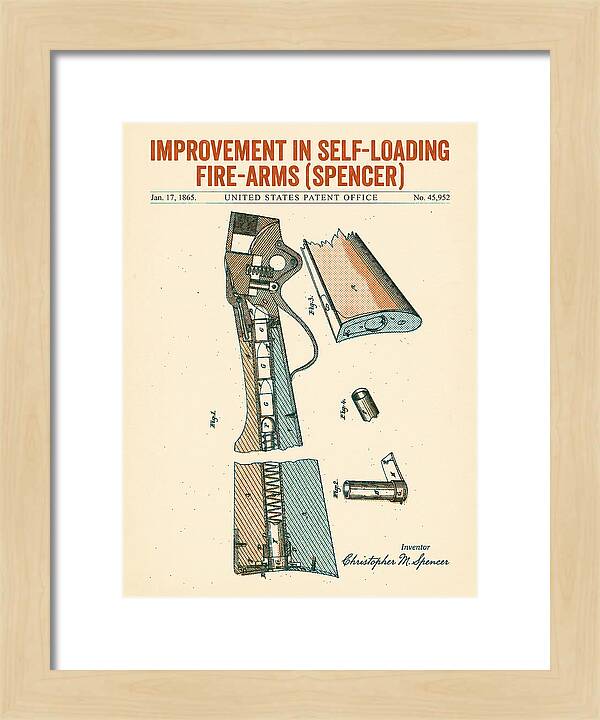Spencer Rifle Retro Patent Us45952