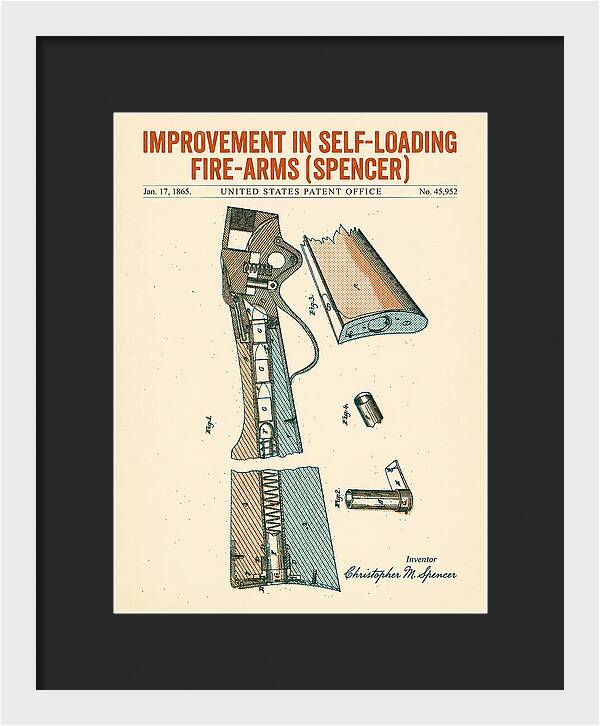 Spencer Rifle Retro Patent Us45952