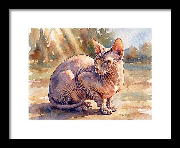 Sphynx Cat In Sunlight