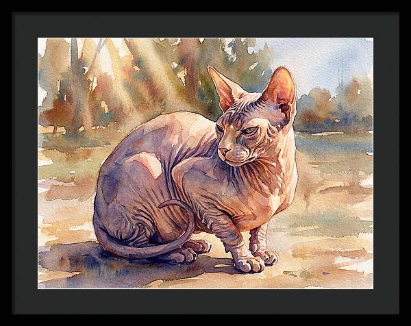 Sphynx Cat In Sunlight