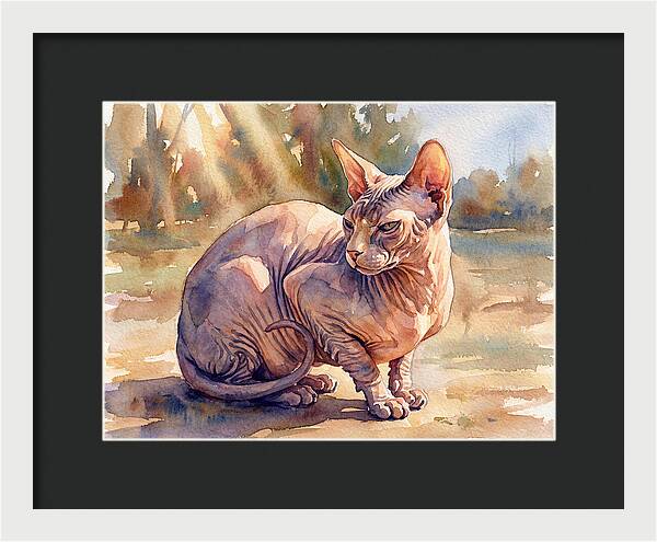 Sphynx Cat In Sunlight