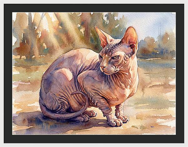 Sphynx Cat In Sunlight