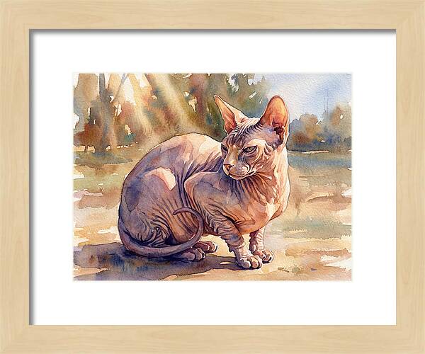 Sphynx Cat In Sunlight