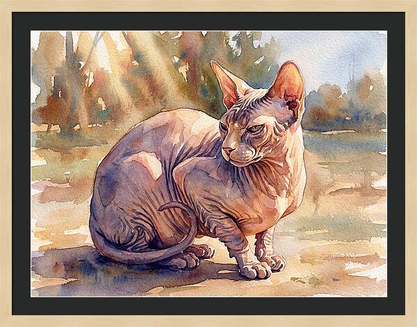Sphynx Cat In Sunlight
