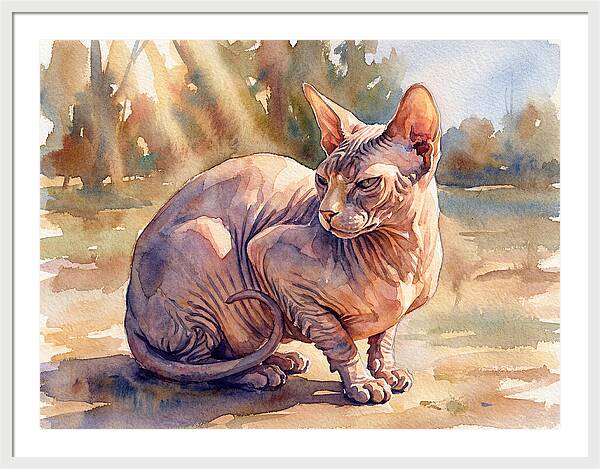 Sphynx Cat In Sunlight