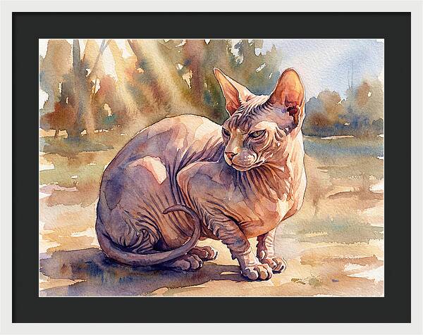 Sphynx Cat In Sunlight
