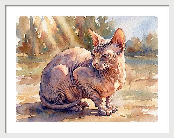 Sphynx Cat In Sunlight