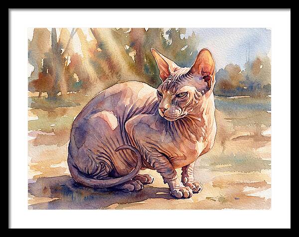 Sphynx Cat In Sunlight