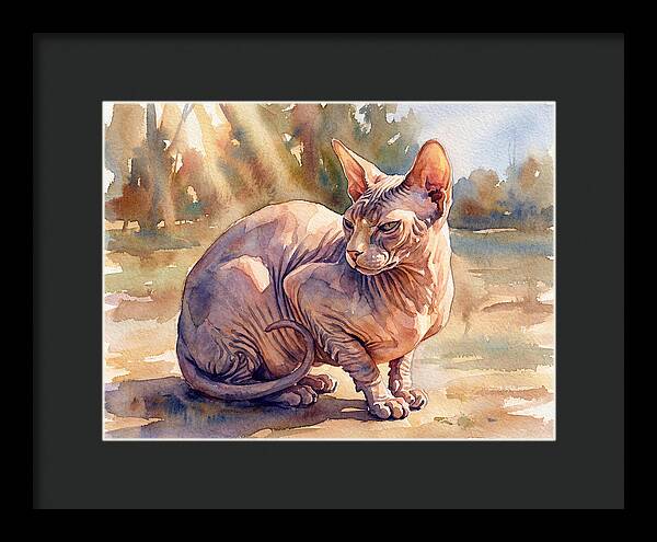 Sphynx Cat In Sunlight