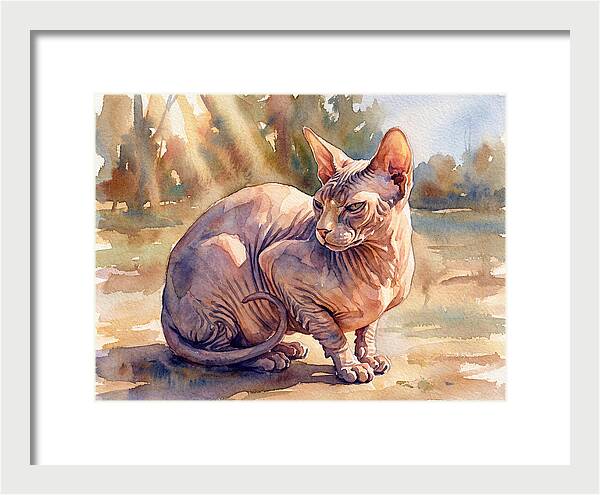 Sphynx Cat In Sunlight