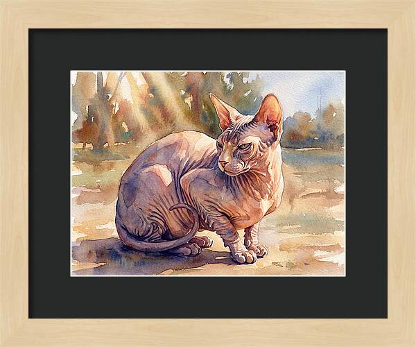 Sphynx Cat In Sunlight