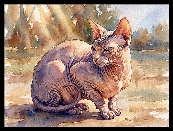 Sphynx Cat In Sunlight
