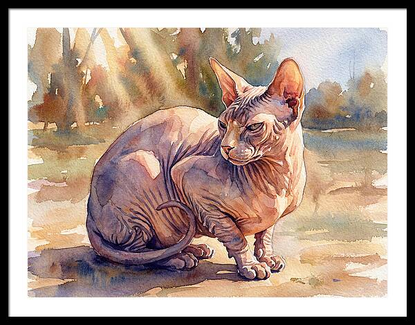 Sphynx Cat In Sunlight
