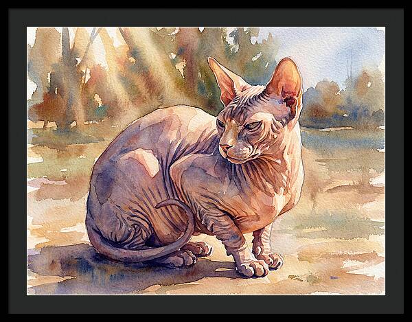 Sphynx Cat In Sunlight