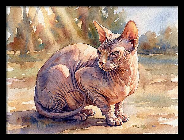 Sphynx Cat In Sunlight