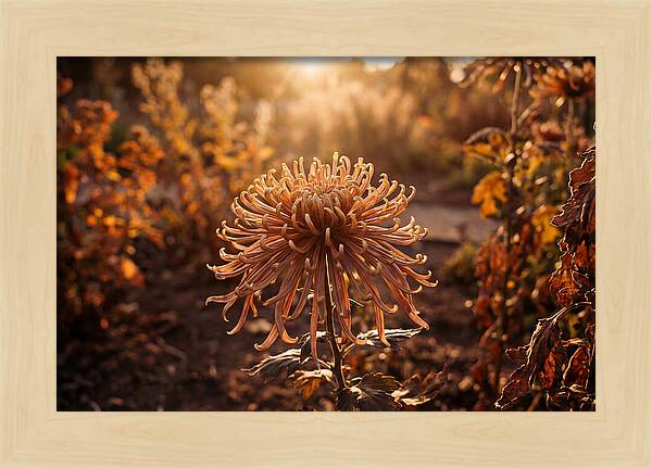 Spider Chrysanthemum Blooming Brightly