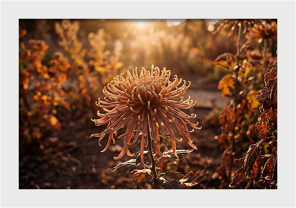 Spider Chrysanthemum Blooming Brightly
