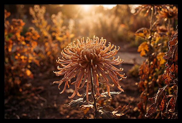 Spider Chrysanthemum Blooming Brightly
