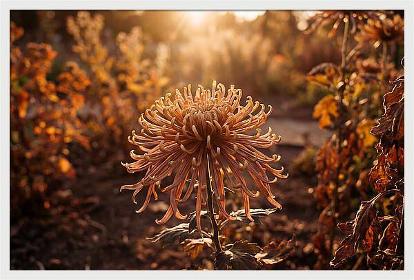 Spider Chrysanthemum Blooming Brightly