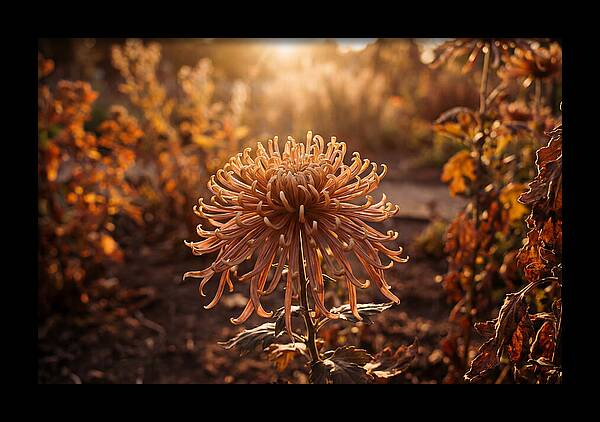 Spider Chrysanthemum Blooming Brightly