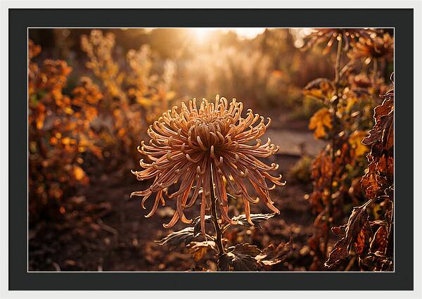 Spider Chrysanthemum Blooming Brightly