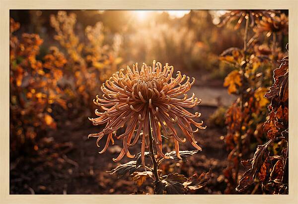Spider Chrysanthemum Blooming Brightly